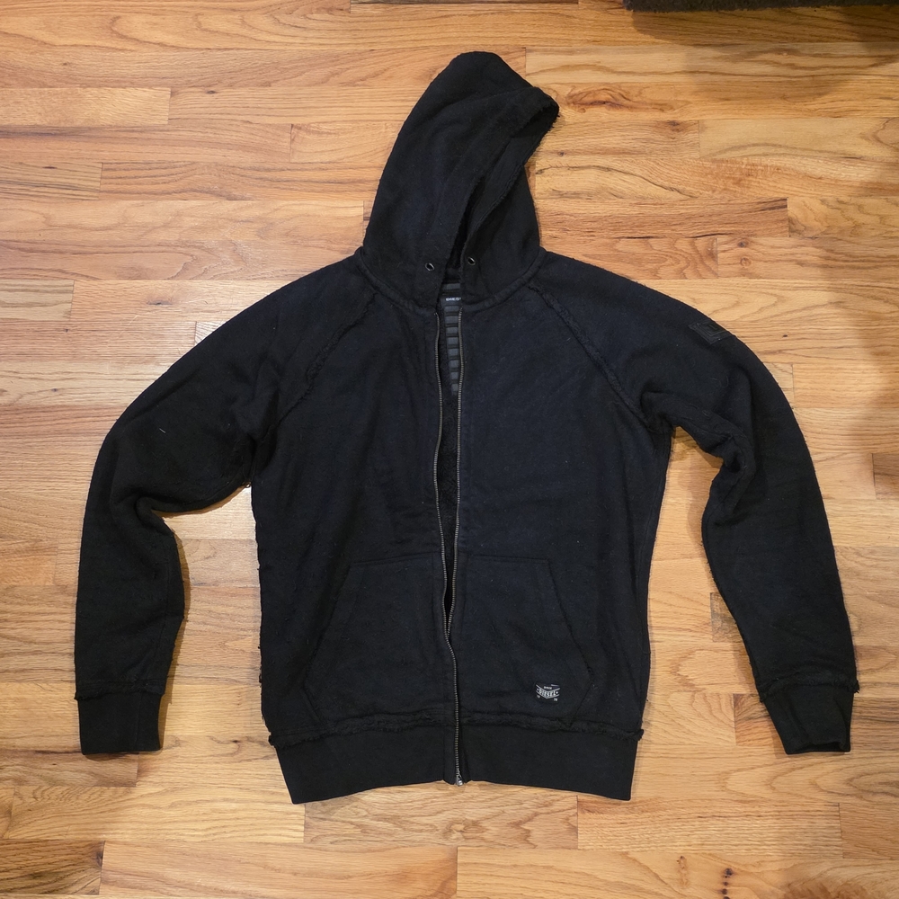 Diesel Men's Medium Black Zip-Up  Hoodie